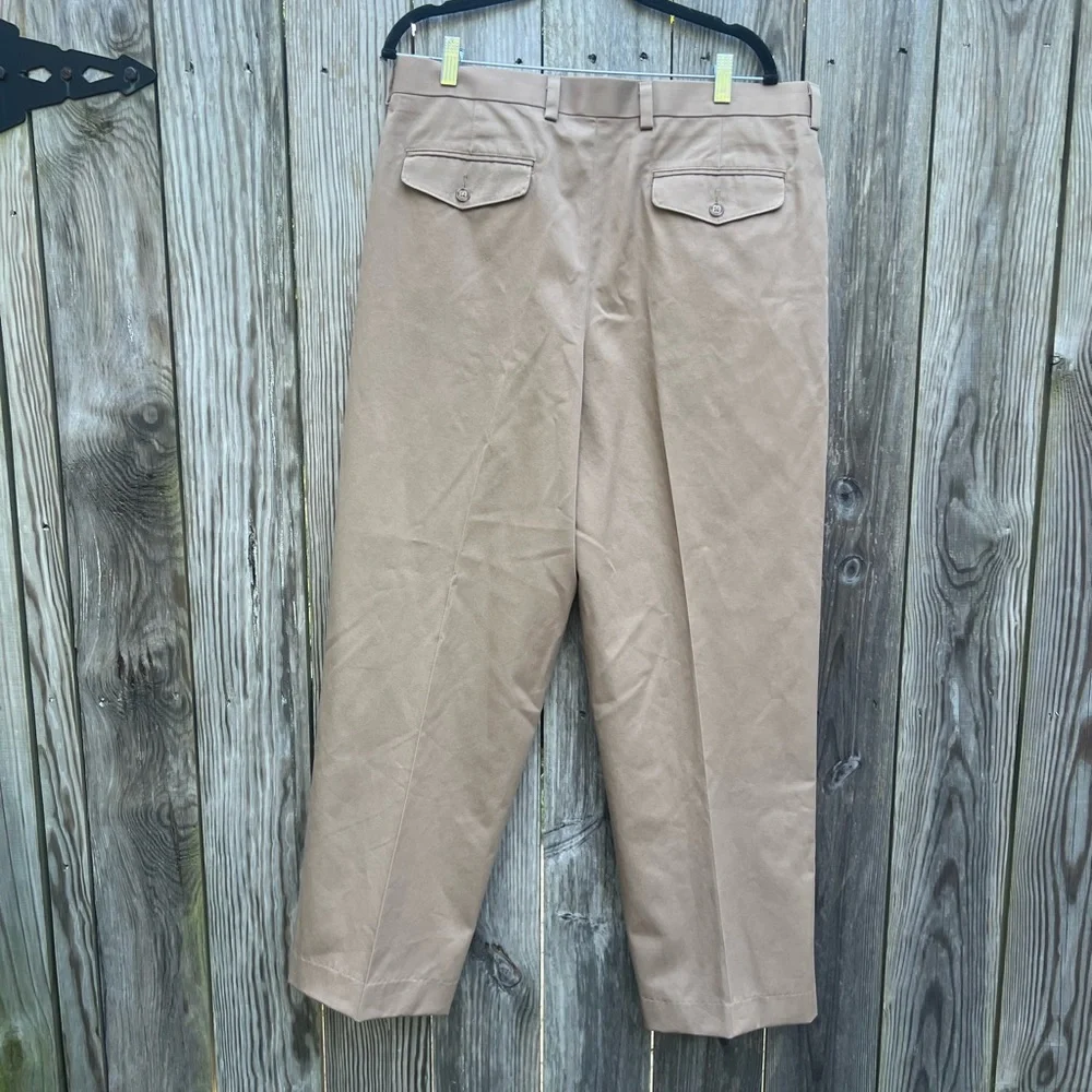 LL BEAN Dark Tan Khaki Pants Mens 36 Regular NWT NEW